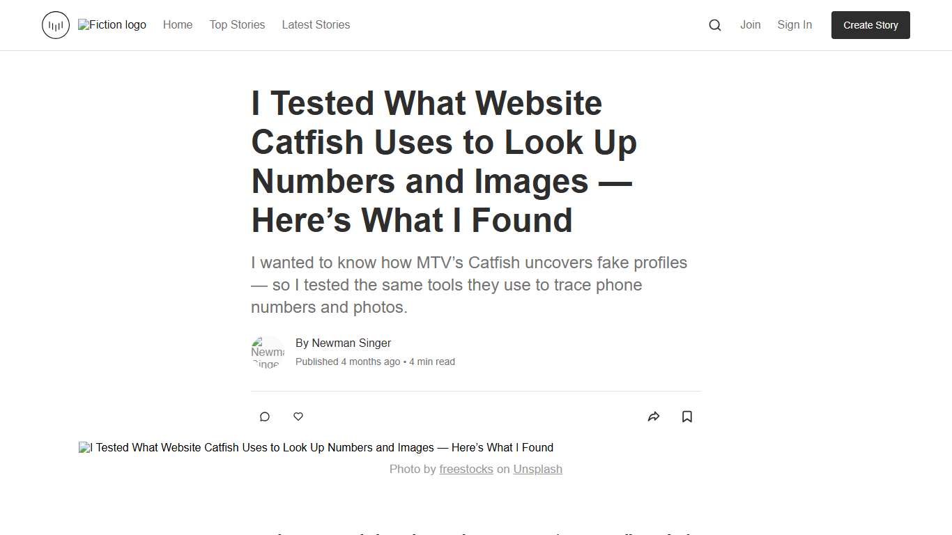 I Tested What Website Catfish Uses to Look Up Numbers and Images — Here’s What I Found Fiction
